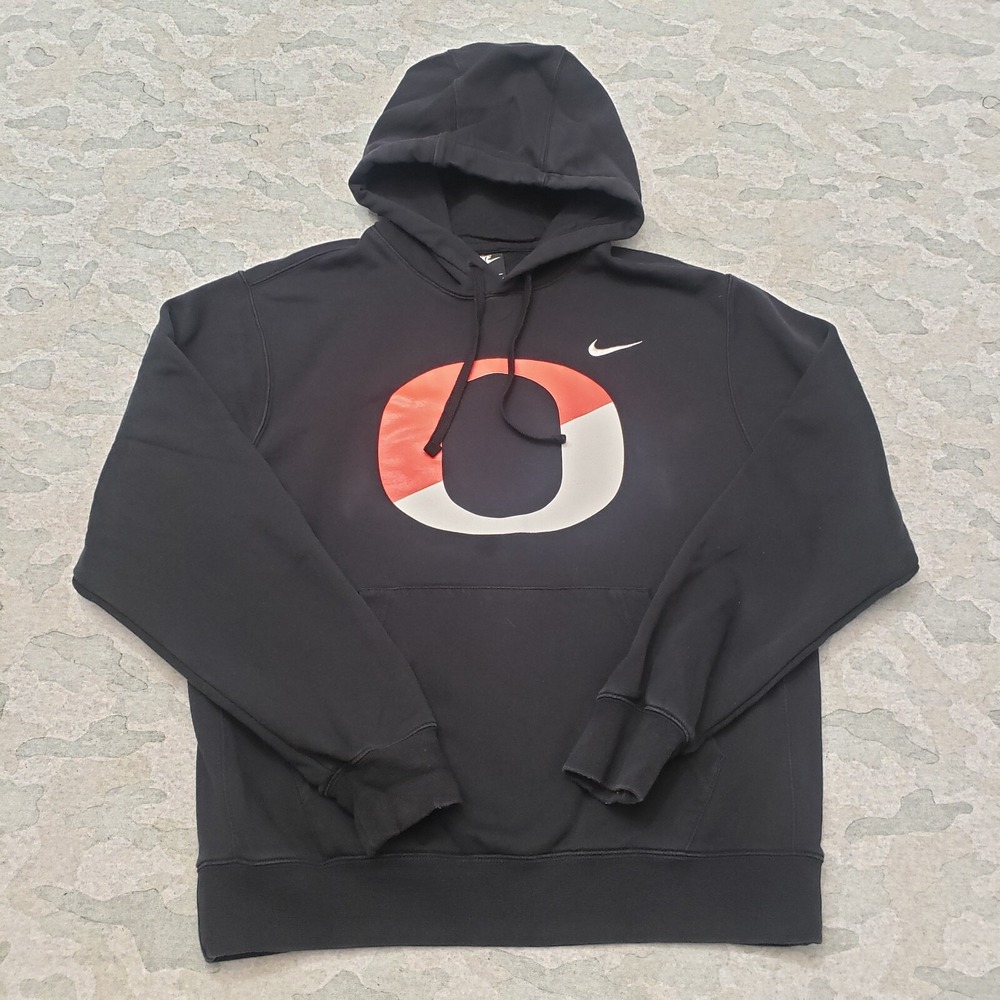 Nike Sweatshirt Mens Medium Black Pullover Hooded